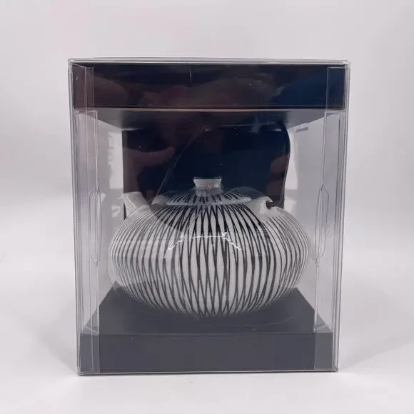 Pier 1 Imports AKINA Tea Pot Four Cup Set Porcelain Black White Pattern NEW - Picture 2 of 10